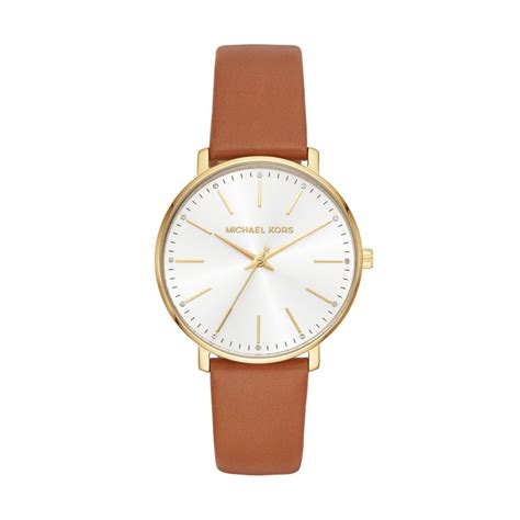 michael kors pyper leather watch